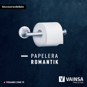 Papelera romantik cromado Vainsa