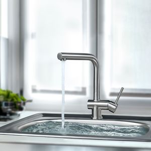 Monocomando bar para lavadero en acero inox Vainsa