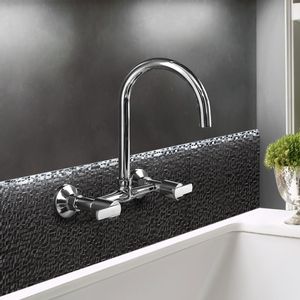 Mezcladora para lavadero a la pared buzios minimalista cromado Italgrif