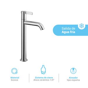 Llave para lavatorio alta cartagena cromado Italgrif