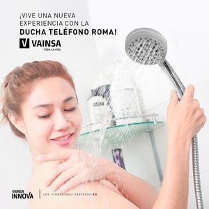 Ducha teléfono roma con soporte ventosa Vainsa