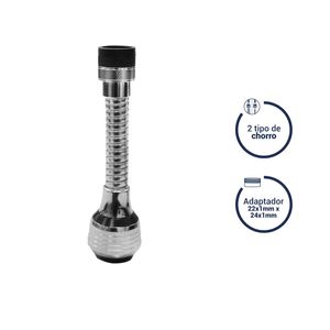 Aireador dirigible con manguera flexible de 6cm y adaptador