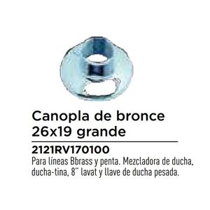 Canopla de bronce 26x19 grande Vainsa