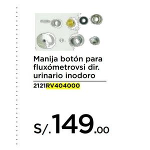 Manija Botón Para Fluxómetro Urinario Inodoro Vainsa