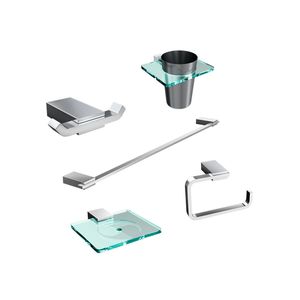 Set baño buzios (5 piezas) cromado Italgrif