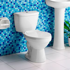 Inodoro taza tanque asiento Aruba Blanco Italgrif