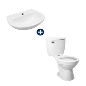 Combo Medio Baño Inodoro con Lavatorio Punta Sal Italgrif