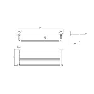 Toallero múltiple en acero inox Vainsa