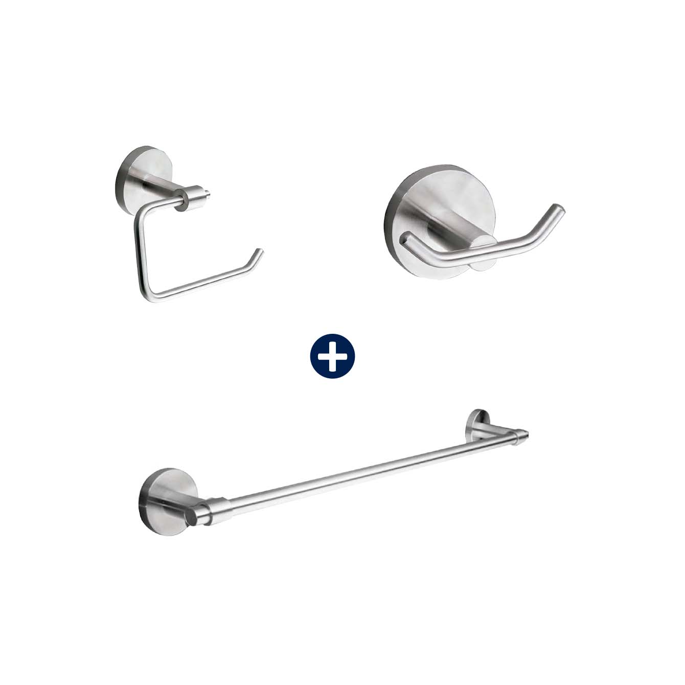 Combo Accesorios Inox 3P Vainsa | Estilo y Durabilidad
