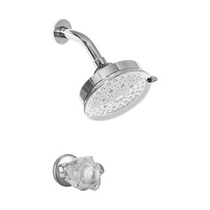 Llave para ducha cristal con salida española estándar Vainsa