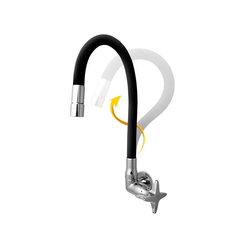 Llave-de-lavadero-con-pico-flexible-negro-sestri-vainsa