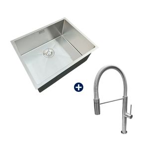 Combo Lavadero Line + Mezcladora Monocomando Inox