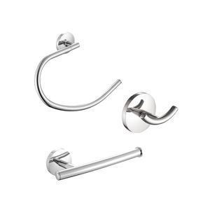 Kit de accesorios baño Aruba 3 piezas cromo