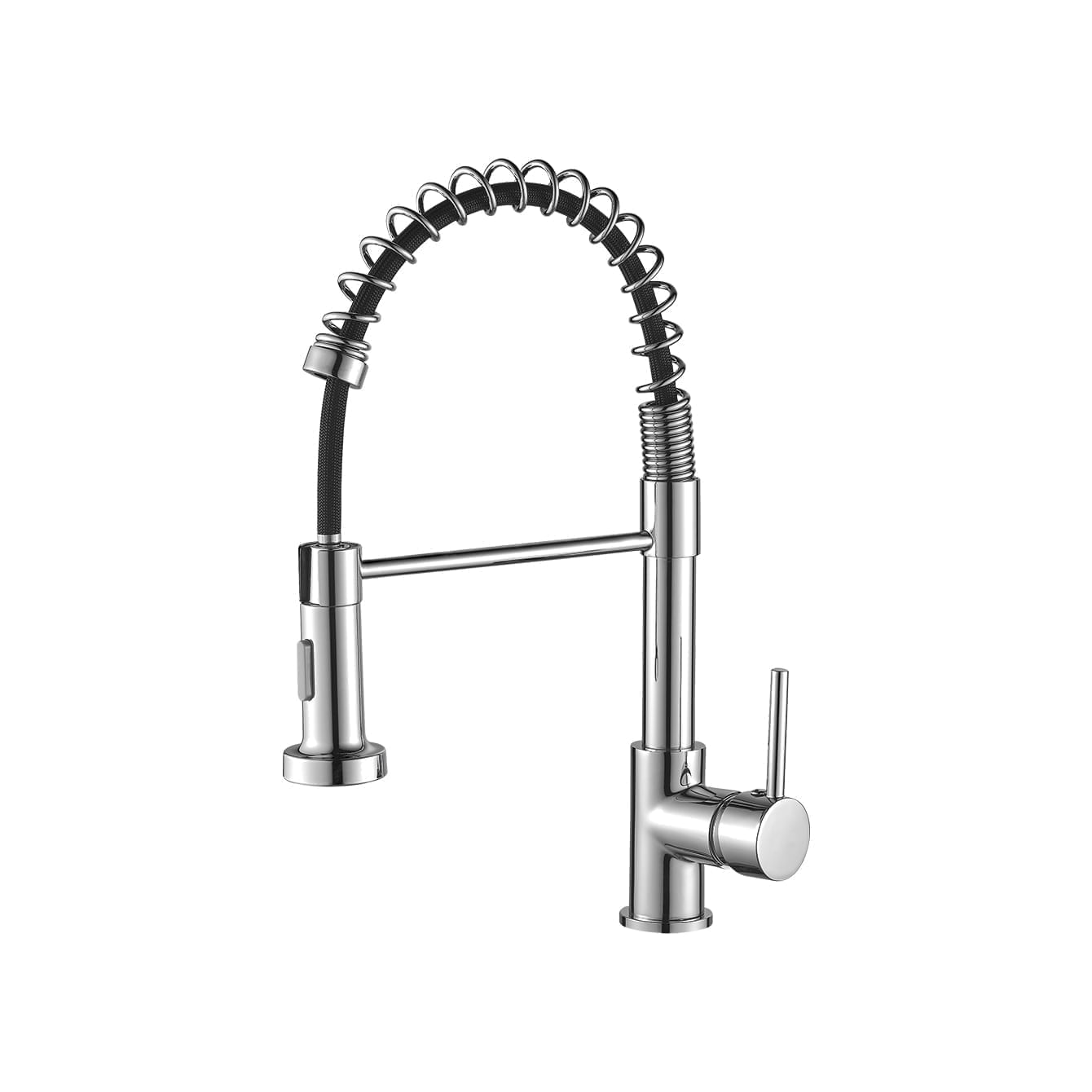 Monocomando Lavadero Punta Cana Pico Resorte Cromado