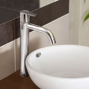 Llave para lavatorio alta buzios lever cromado Italgrif