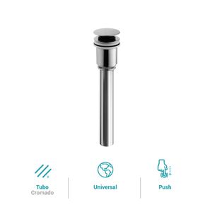 Desagüe push de 1 1/4" x 10" (3,18 cm x 25 cm) universal Italgrif